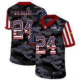 Nike New England Patriots 24 Gilmore 2020 USA Camo Salute to Service Limited Jersey zhua,baseball caps,new era cap wholesale,wholesale hats